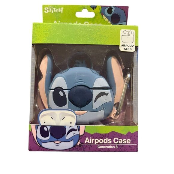 NEW Disney Stitch Airpod Pro Case Gen 3 Lilo and Stitch Earphones Headphones - Picture 1 of 6